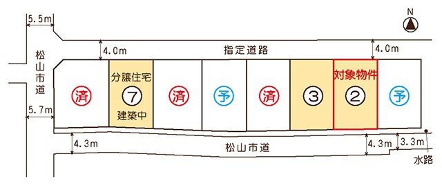【分譲地】ミセスタウン針田町 区画図