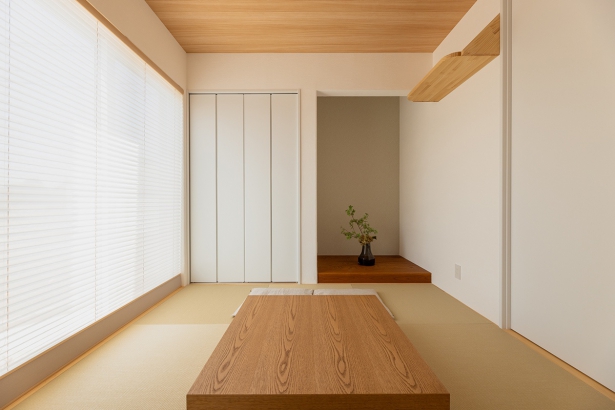 和室 株式会社山下ホーム|家族の健康を考えた家の施工事例 ほどよい距離感の二世帯住宅