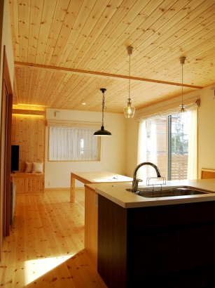   株式会社アディックの施工事例 シンプルなガルバと床下エアコン暖房の自然素材の家